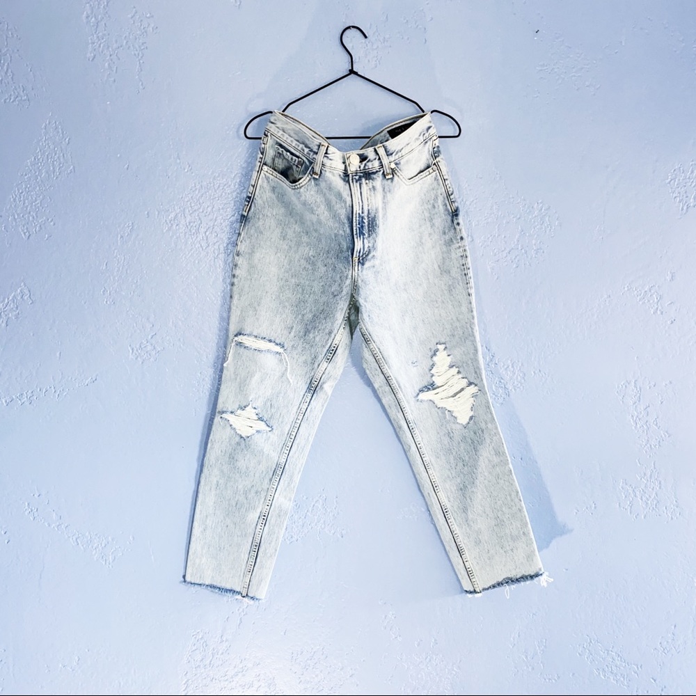 RAG & BONE High-rise Madison w/ Holes Ankle Skinny